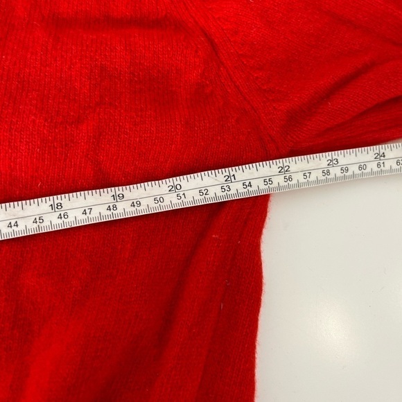 VINTAGE Stunning HMS Invincible Navy Crest Red Sweater Lambswool Made in England - Picture 7 of 7